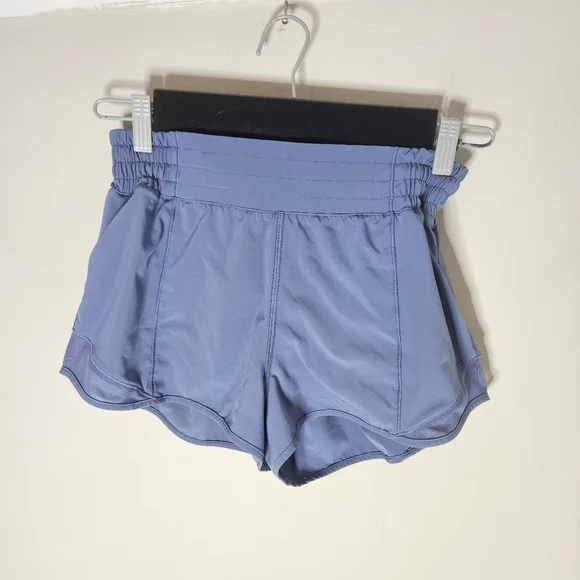 Lululemon Hotty Hot High-Rise Lined Short 4" Oasis Blue Women's 6 - Picture 2 of 6